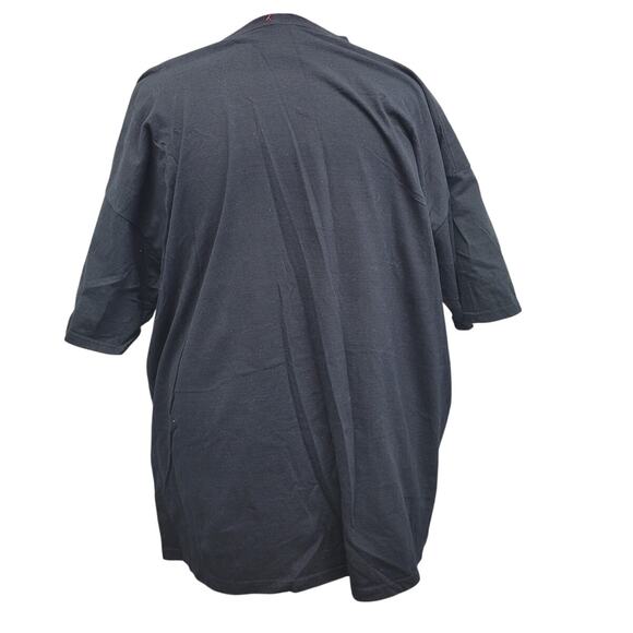 Upcycled Hand Printed Mens 4XL Christmas Santa Checklist Naughty Nice Tee Shirt - Picture 3 of 4